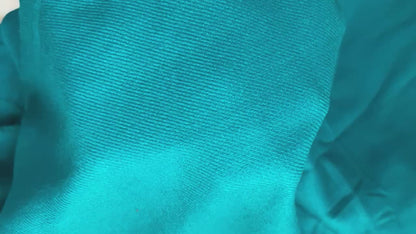 Peacock Green Acrylic Wool Embroidered Suit with Matching Stole